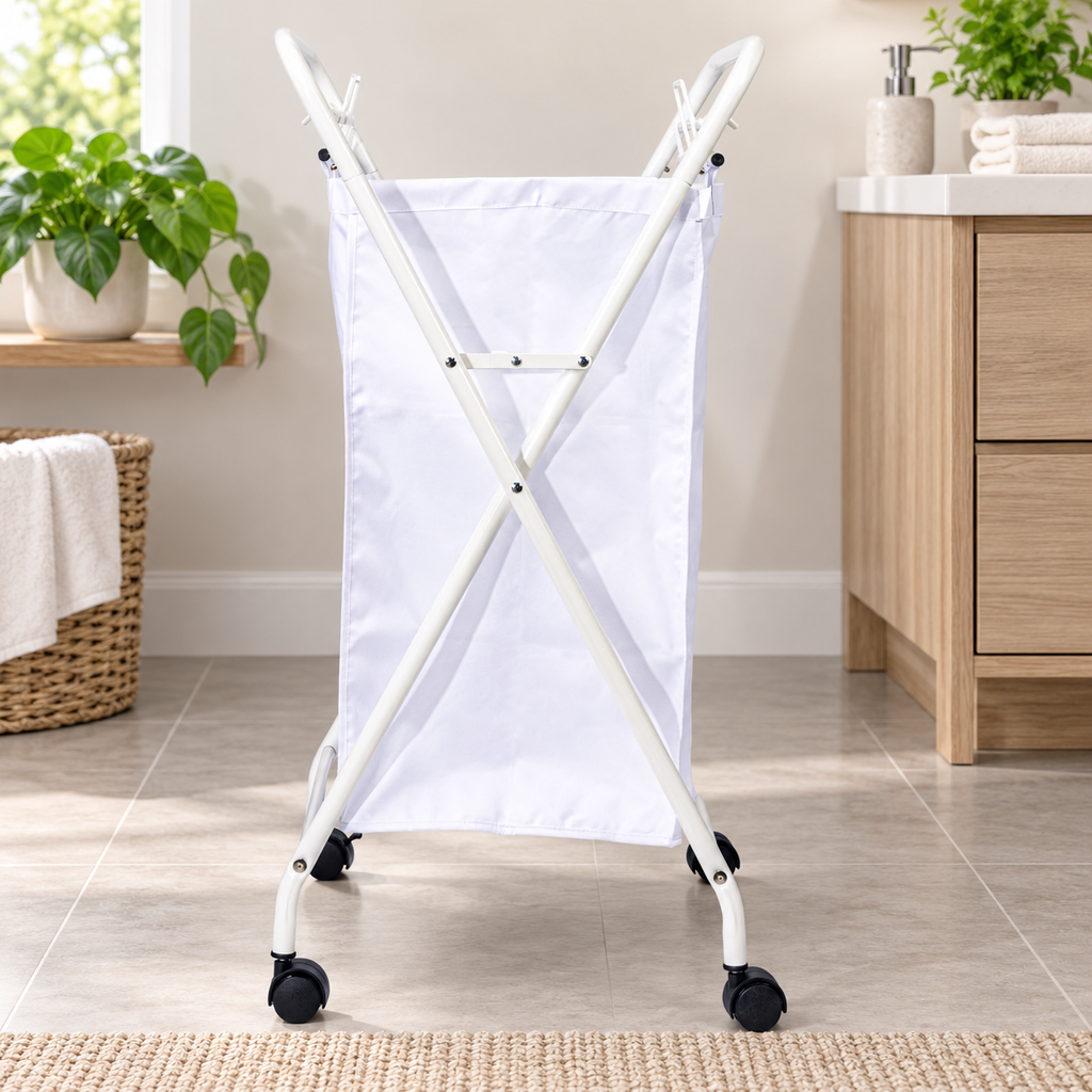 Heavy-Duty Rolling Laundry Hamper