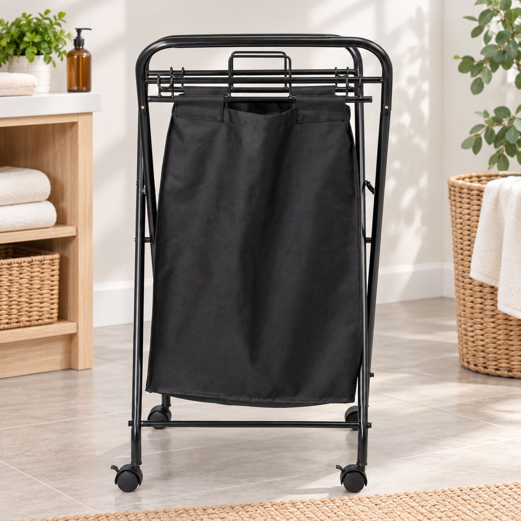 Heavy-Duty Rolling Laundry Hamper
