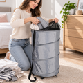 Rolling Pop-Up Laundry Hamper