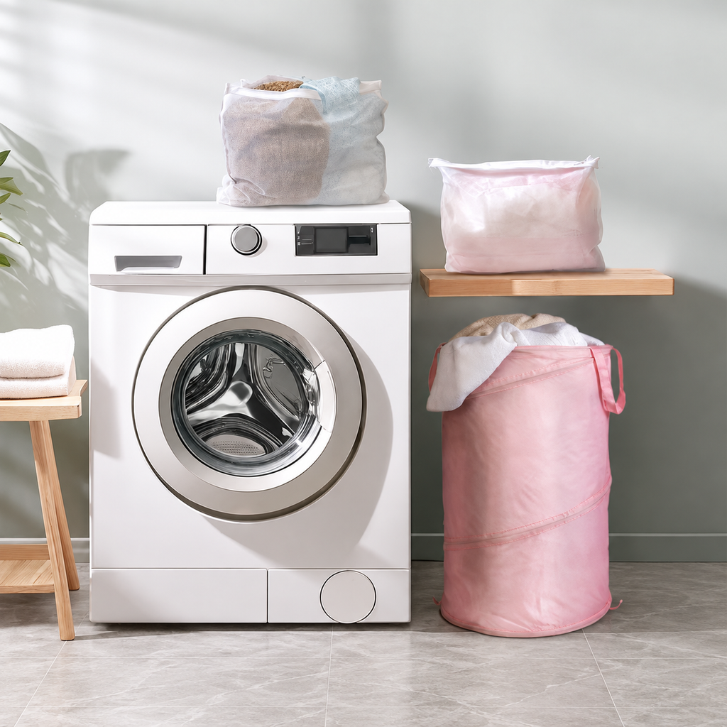 Pop-Up Spiral Laundry Hamper