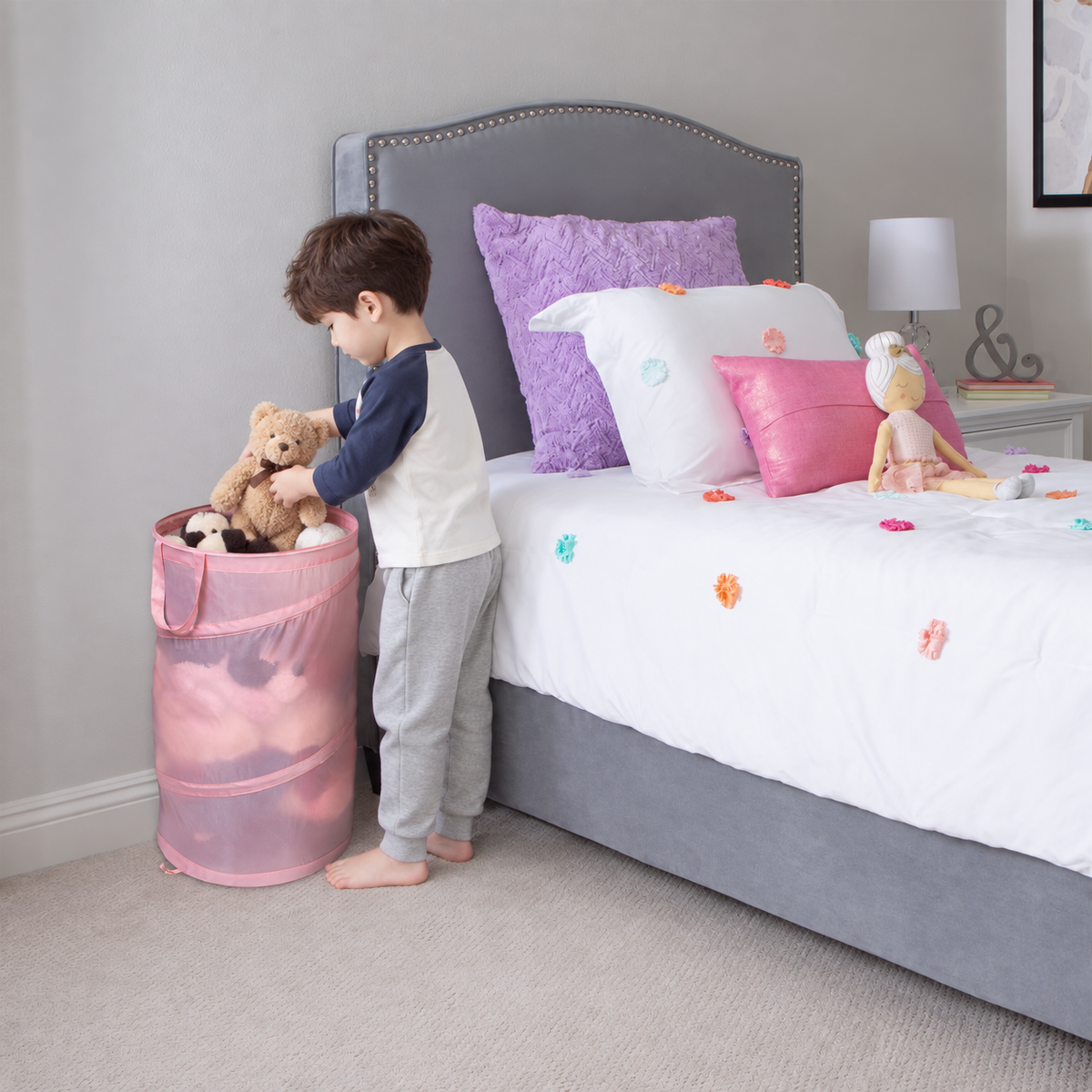 Pop-Up Spiral Laundry Hamper